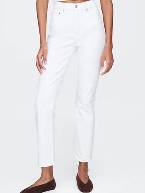 GAP White High-Rise Vintage Slim Jeans 29 Tall